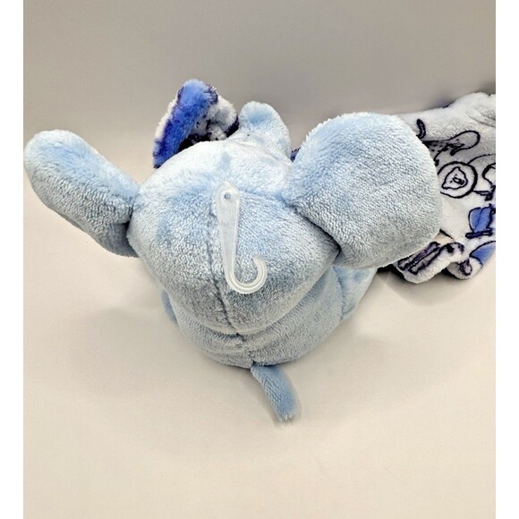 Little Beginnings Blue Elephant Plush Lovey Animals Security Blanket Baby Lovie - Picture 9 of 13